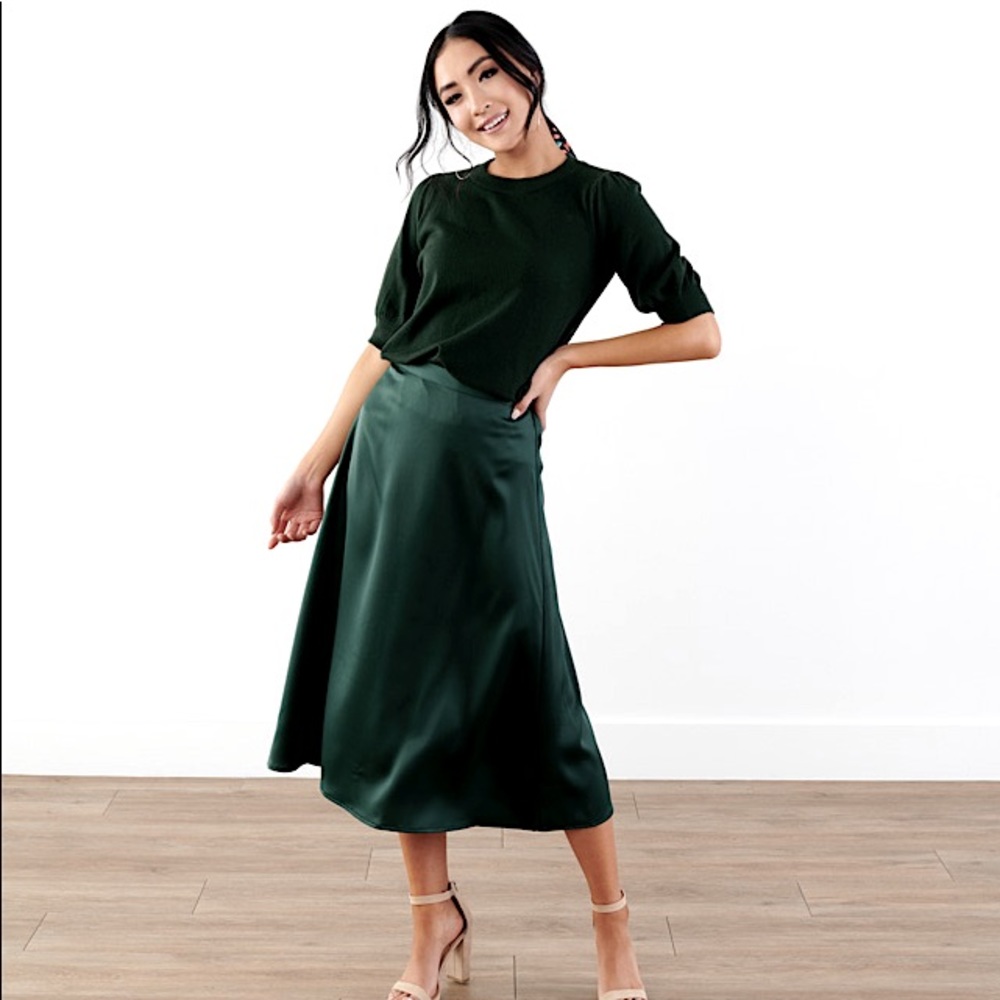 Dressy Emerald Green Skirt